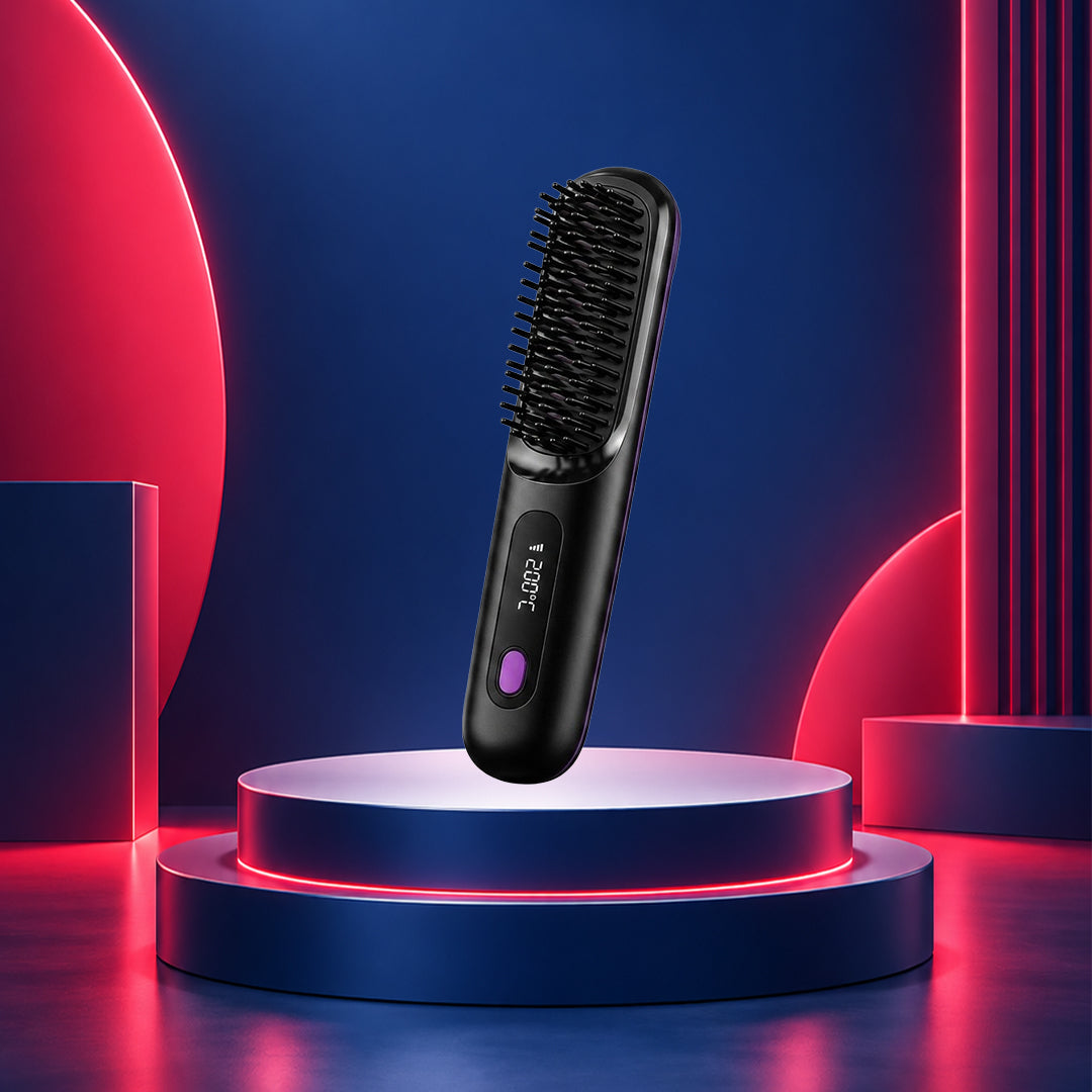 NexaMart Wireless Hair Straightening Comb with Negative Ion Technology