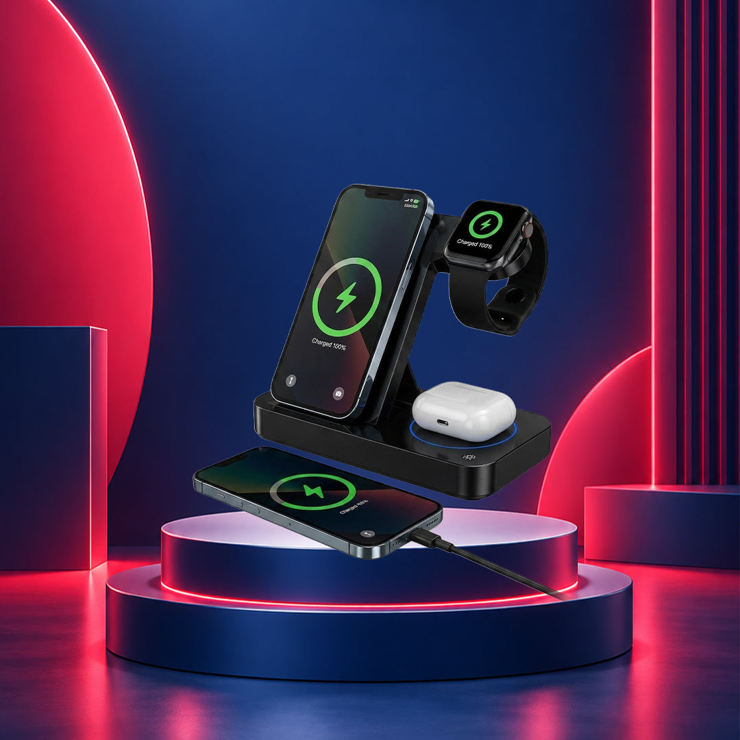 NexaMart Universal 4-in-1 Wireless Fast Charger