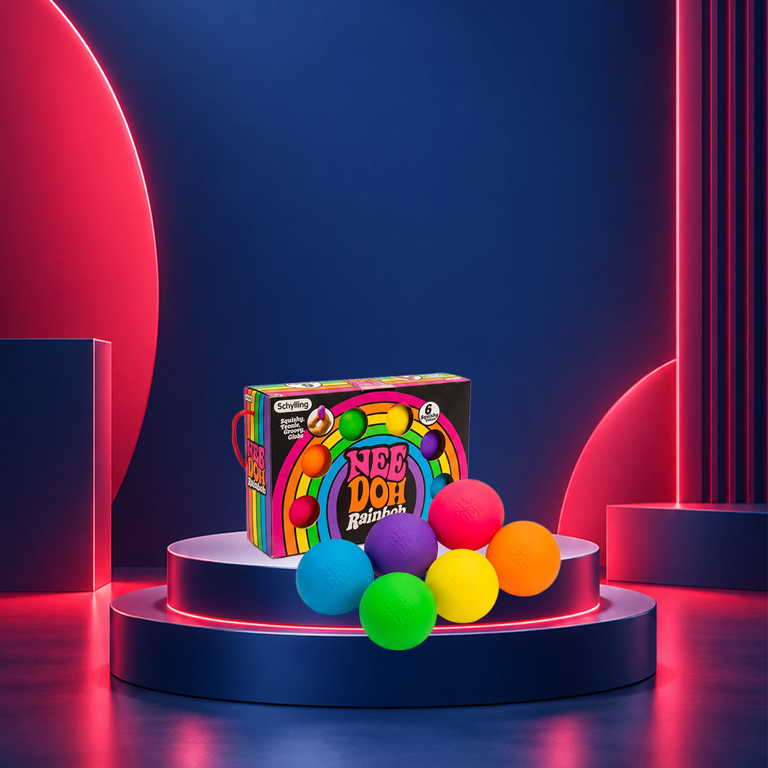NexaMart Rainbow Teenie Stress Relief Ball