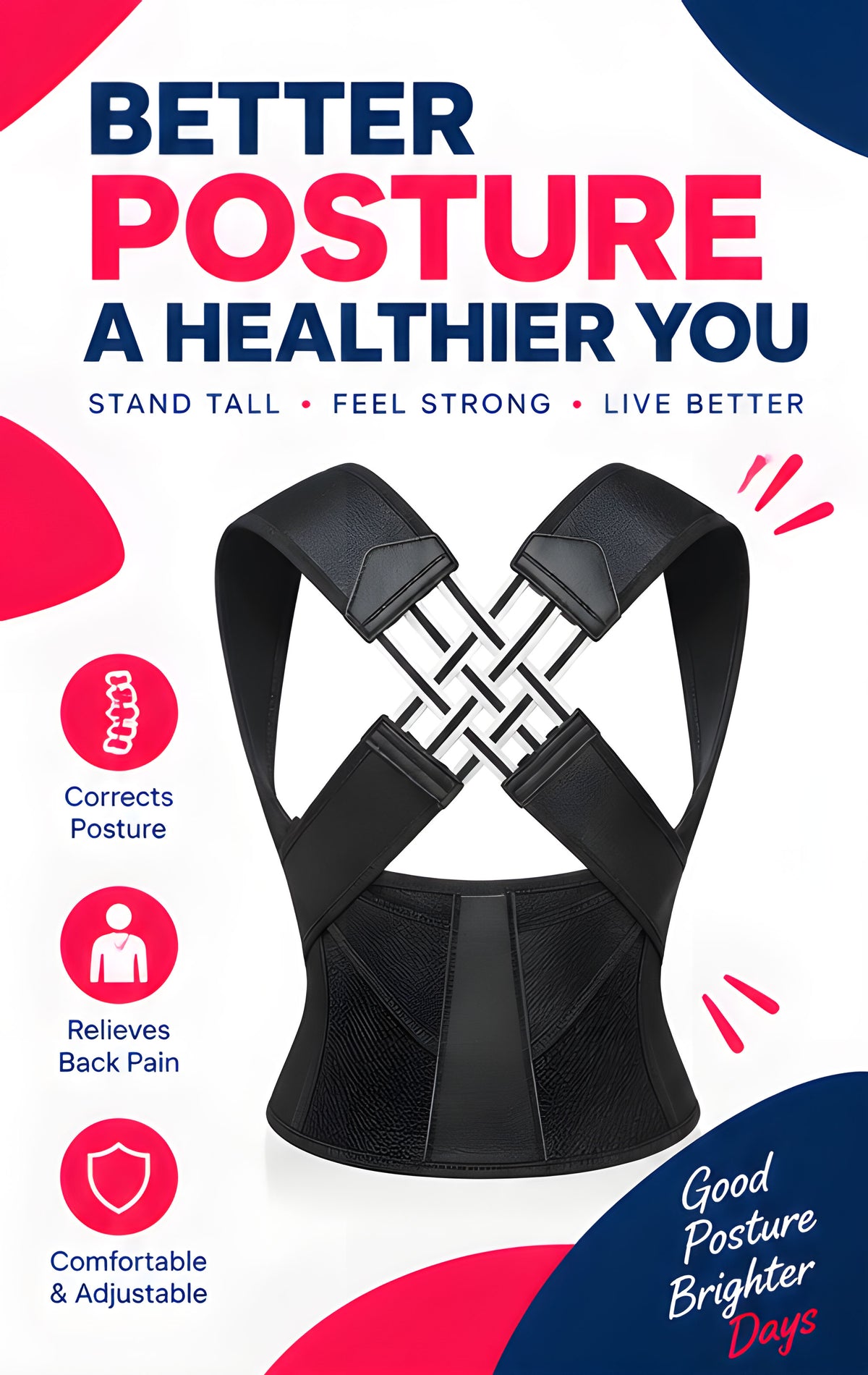 NexaMart Posture Corrector for Shoulder and Back Support
