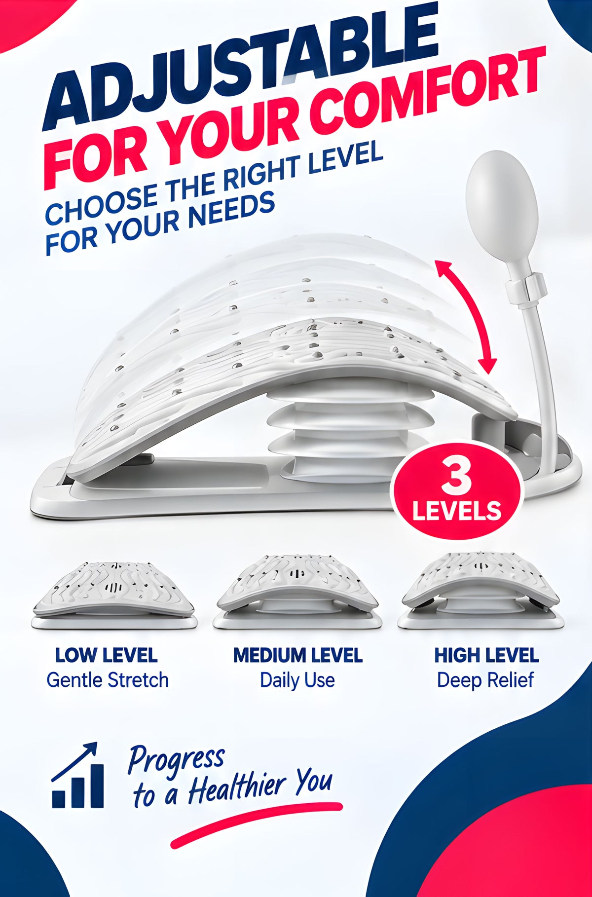 NexaMart Inflatable Lumbar Support Cushion