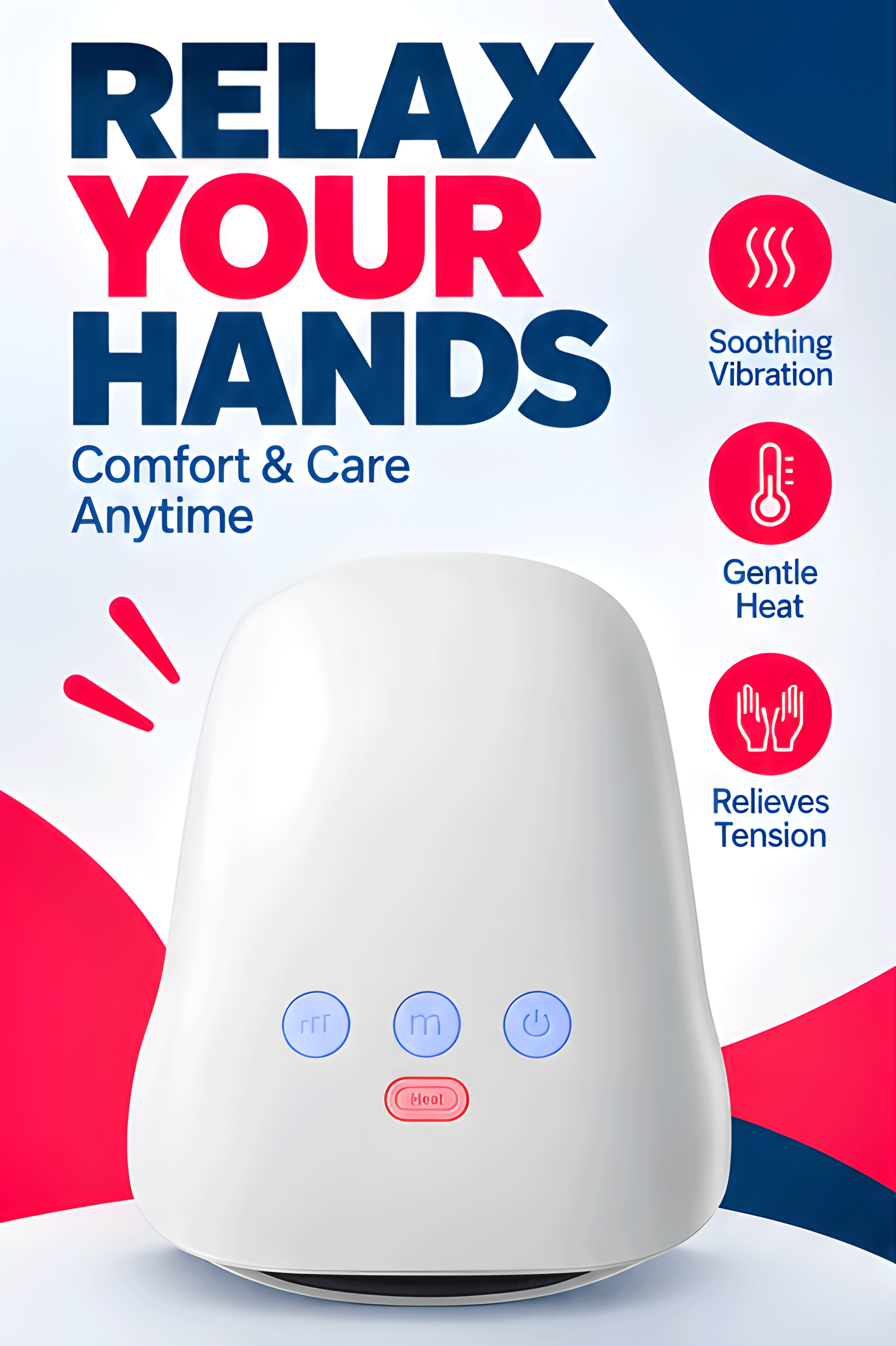 NexaMart Hand Massager with Heating and Air Wave Technology