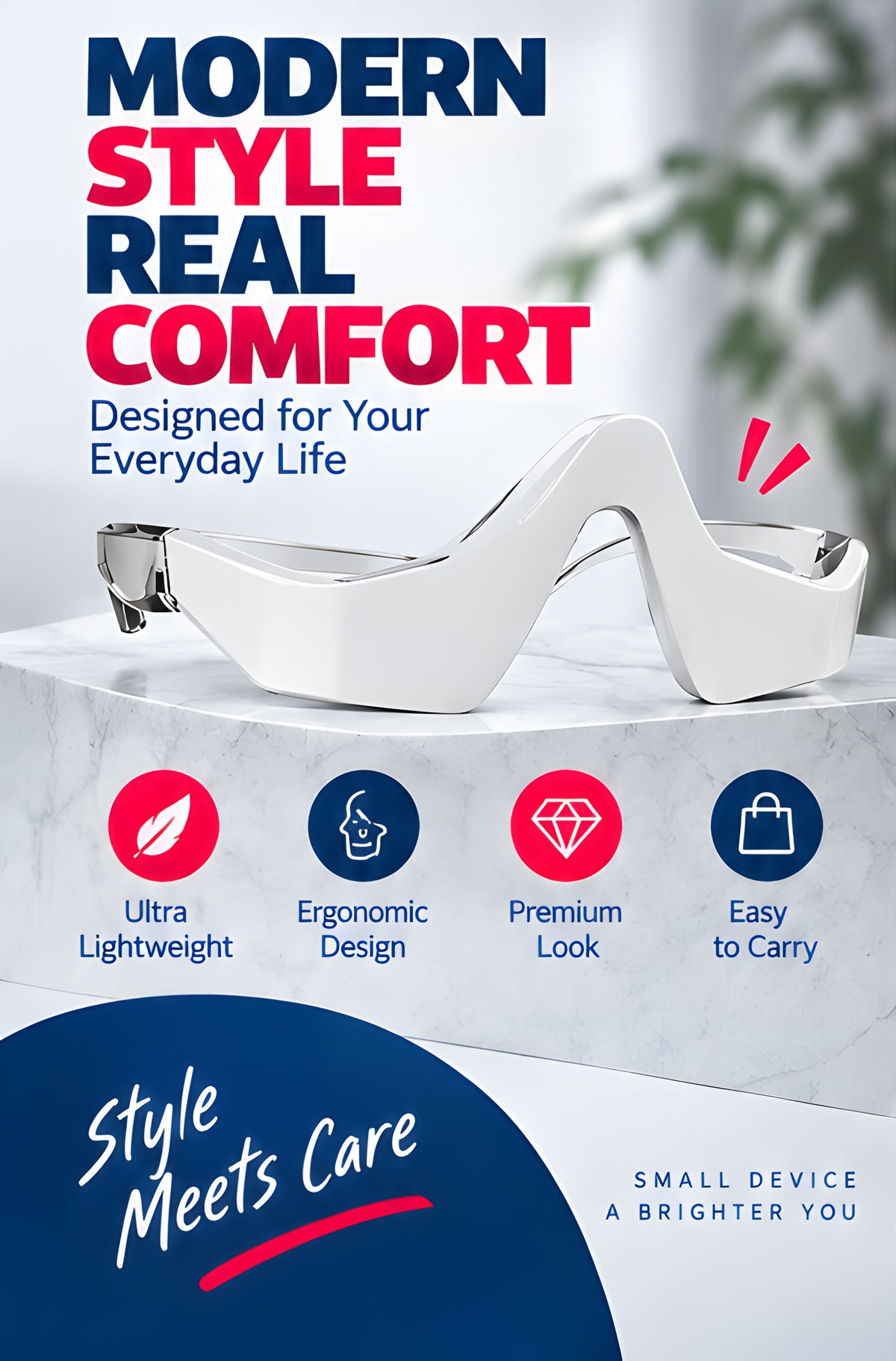 NexaMart Eye Red Light Therapy Glasses