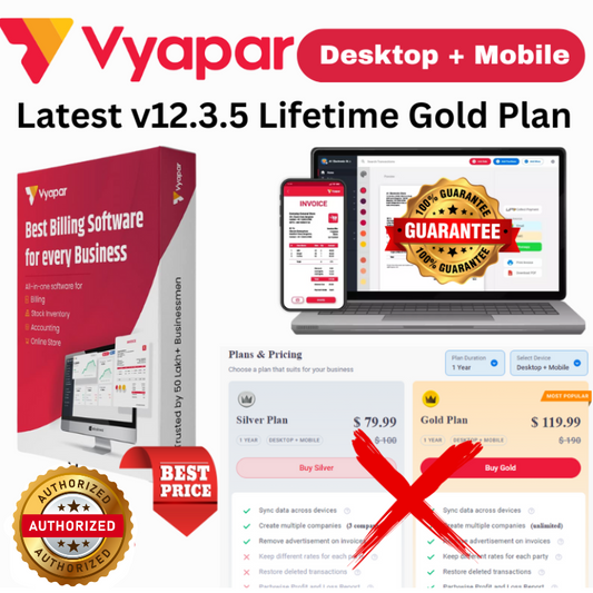 Vyapar Gold Plan - Advanced Business Management Software